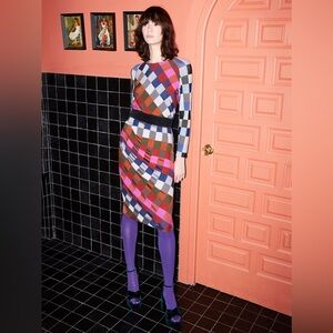 Aldo Martins Dreux Knit Top Skirt Set Geometric Artwear Boho Core M